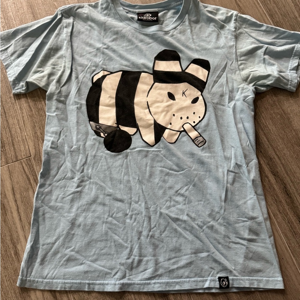 Y2K Retro KidRobot Light Blue Graphic Tee